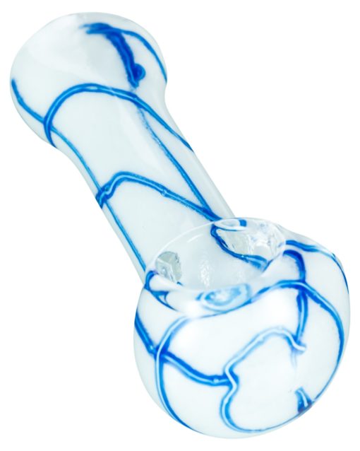 White Tectonic Spoon Pipe